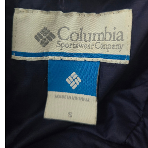 Columbia Puffer Long Line Hooded Full Zip Front Pockets Purple Women's Jacket S - Picture 5 of 7